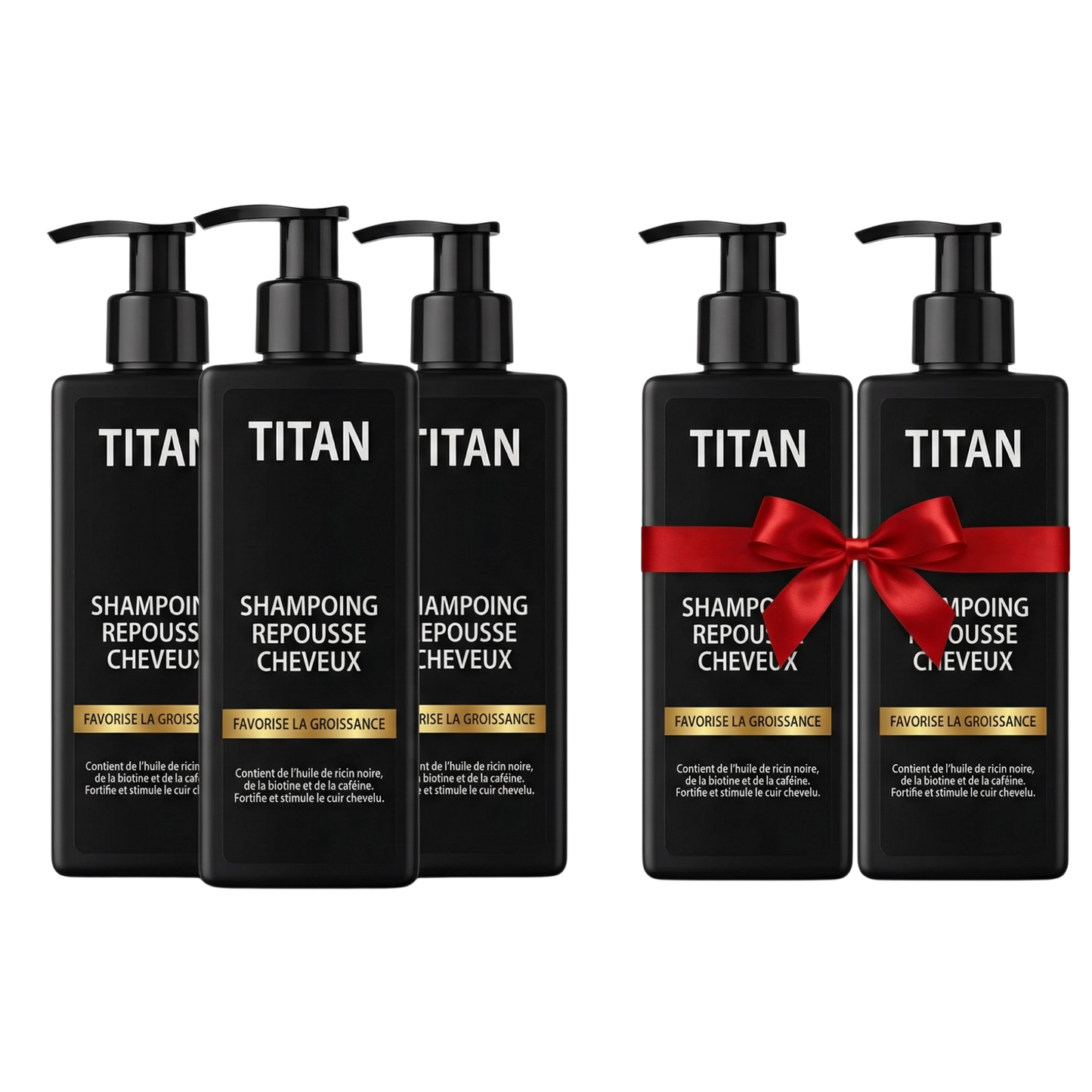 TITAN™ Shampooing Activateur de Repousse — Stimule la Repousse et la Densité avec Seulement 4 Lavages par Semaine*