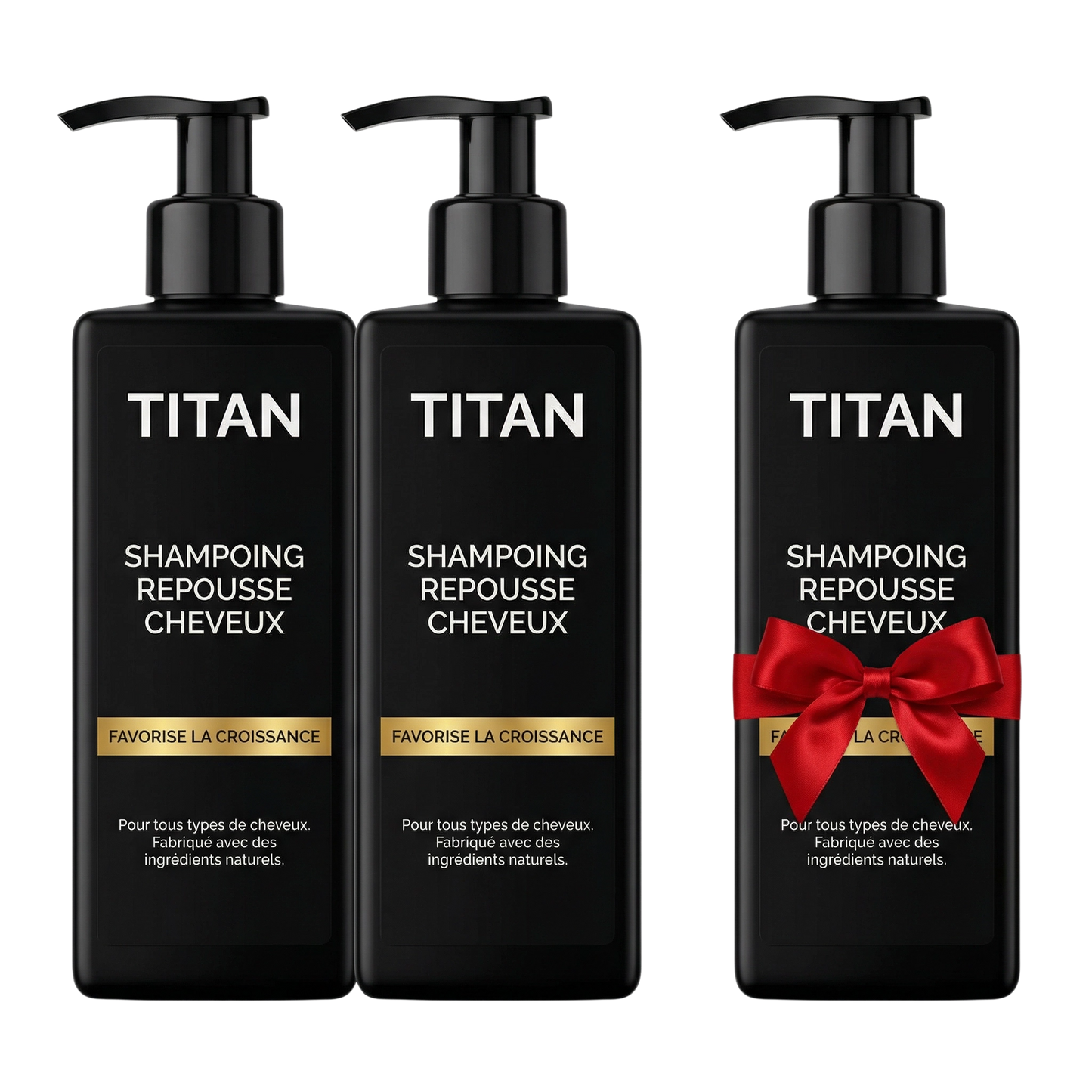 TITAN™ Shampooing Activateur de Repousse — Stimule la Repousse et la Densité avec Seulement 4 Lavages par Semaine*